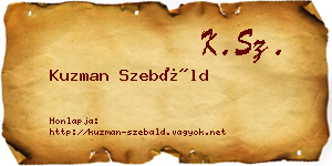 Kuzman Szebáld névjegykártya